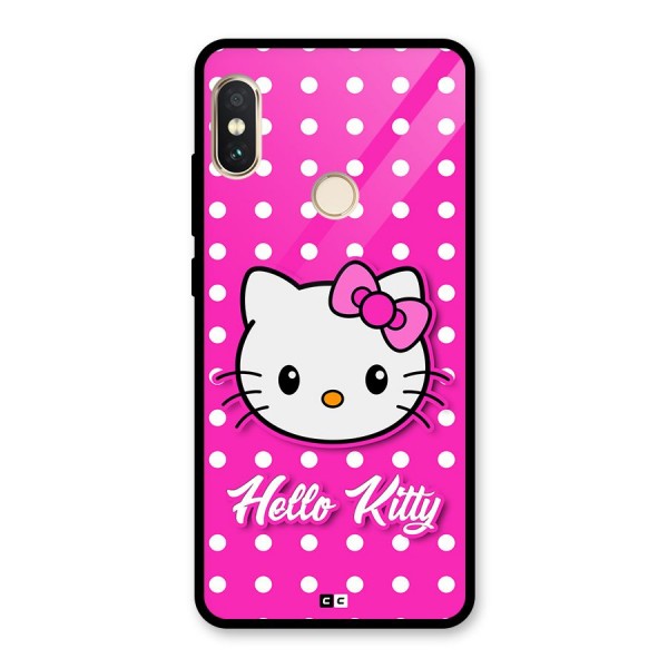 Baby Kitty Glass Back Case for Redmi Note 5 Pro