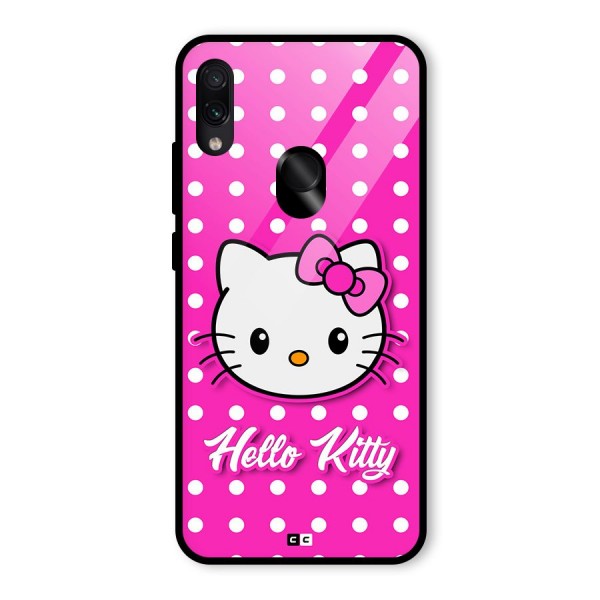 Baby Kitty Glass Back Case for Redmi Note 7