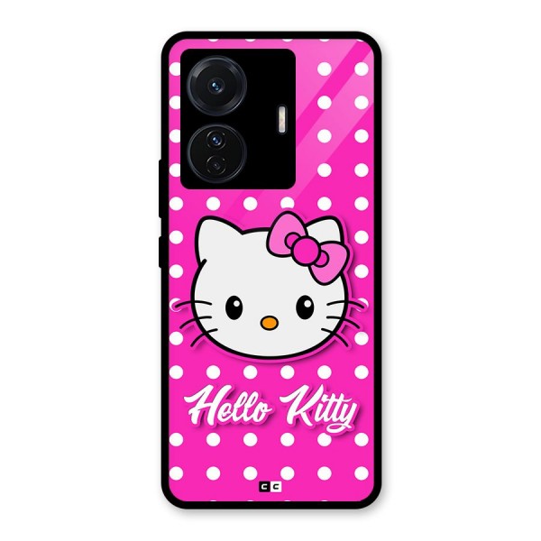 Baby Kitty Glass Back Case for Vivo T1 Pro