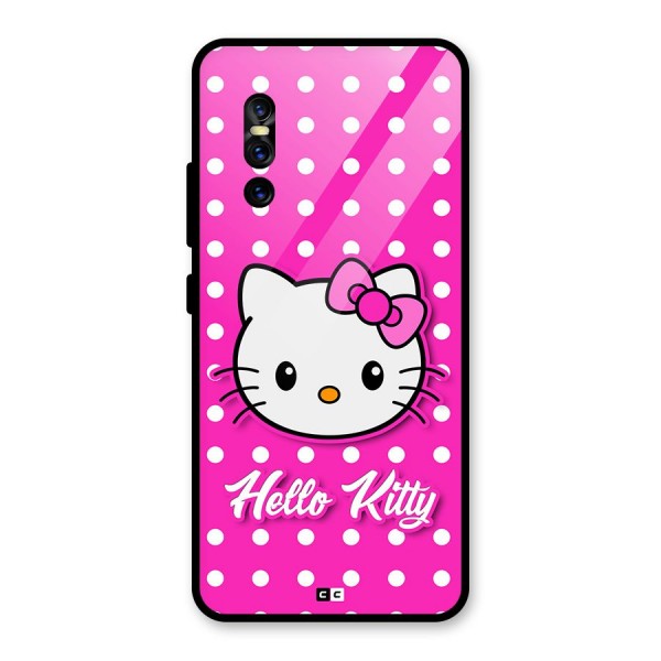 Baby Kitty Glass Back Case for Vivo V15 Pro