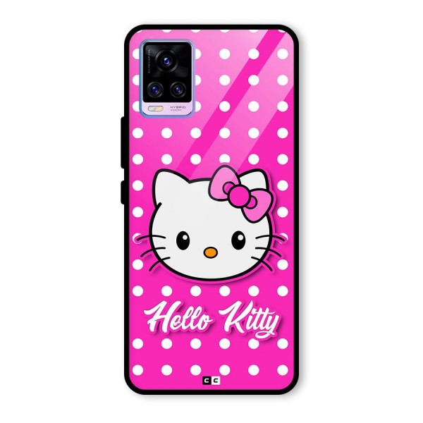 Baby Kitty Glass Back Case for Vivo V20 Pro