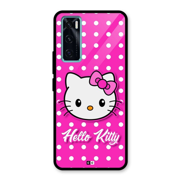 Baby Kitty Glass Back Case for Vivo V20 SE