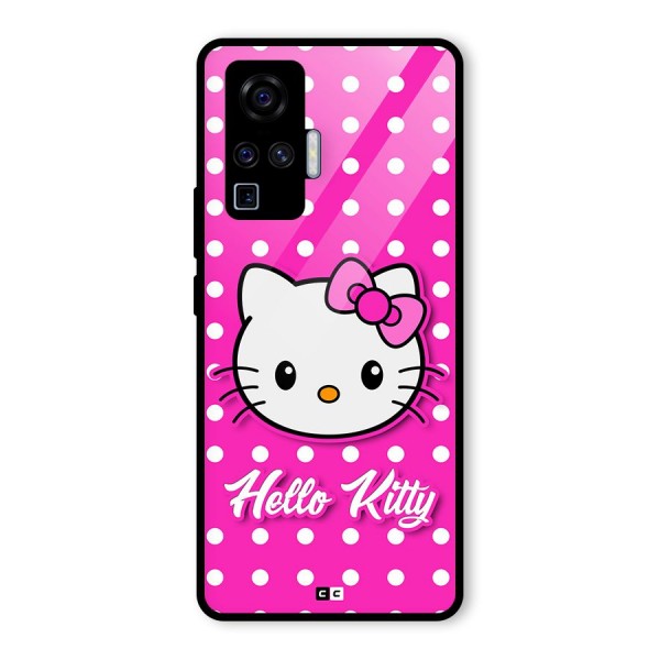 Baby Kitty Glass Back Case for Vivo X50 Pro