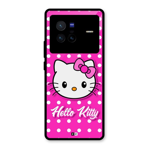 Baby Kitty Glass Back Case for Vivo X80