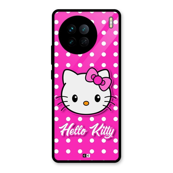 Baby Kitty Glass Back Case for Vivo X90