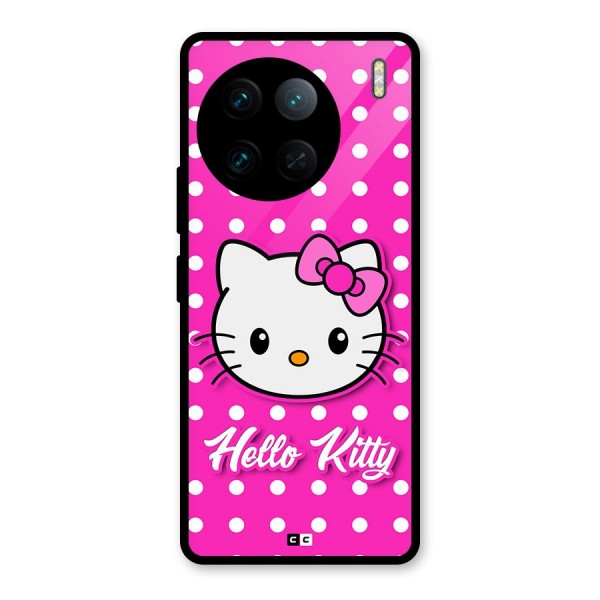 Baby Kitty Glass Back Case for Vivo X90 Pro