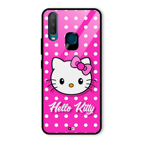 Baby Kitty Glass Back Case for Vivo Y12