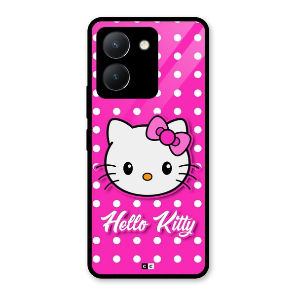 Baby Kitty Glass Back Case for Vivo Y36