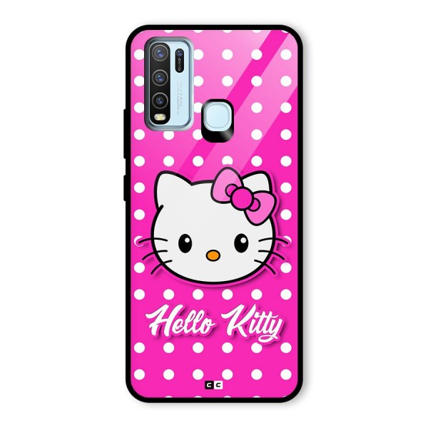 Baby Kitty Glass Back Case for Vivo Y50