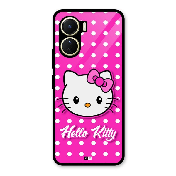 Baby Kitty Glass Back Case for Vivo Y56