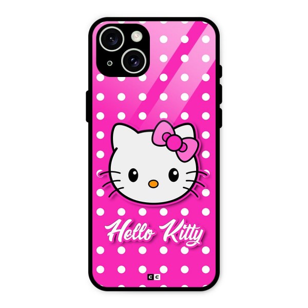 Baby Kitty Glass Back Case for iPhone 15 Plus