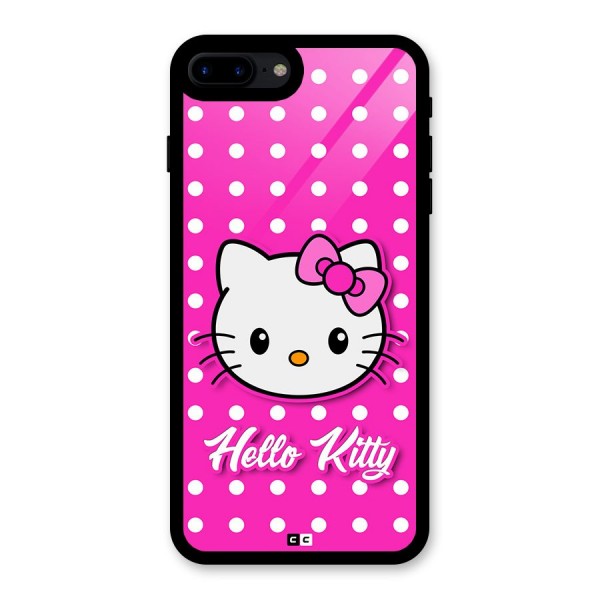 Baby Kitty Glass Back Case for iPhone 7 Plus