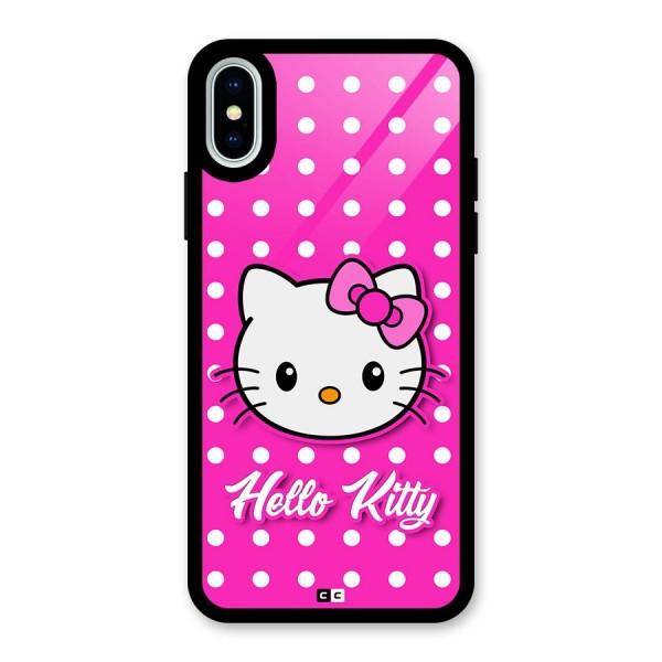 Baby Kitty Glass Back Case for iPhone X