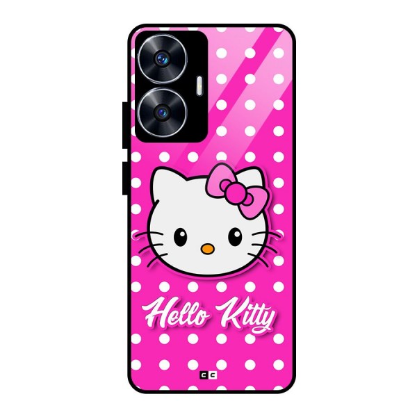 Baby Kitty Glass Back Case for realme C55