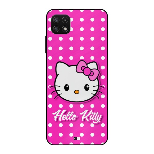 Baby Kitty Metal Back Case for Galaxy A22 5G