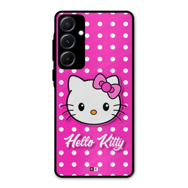 Baby Kitty Metal Back Case for Galaxy A55