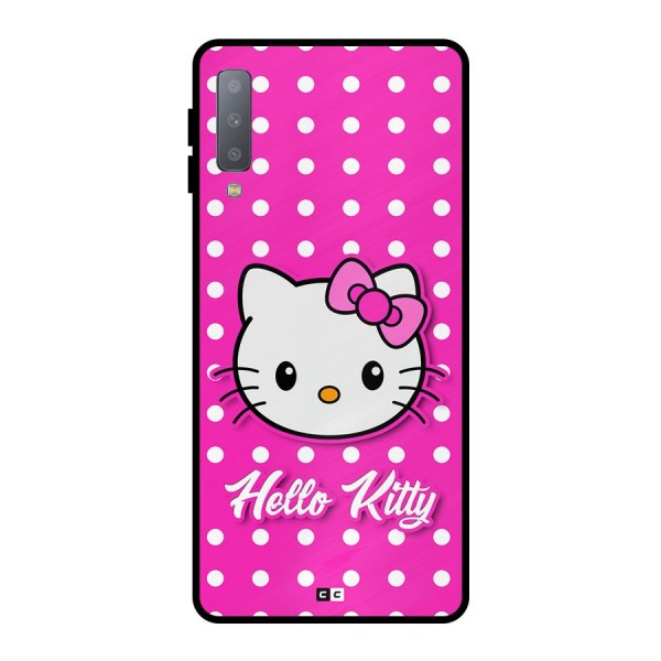 Baby Kitty Metal Back Case for Galaxy A7 (2018)