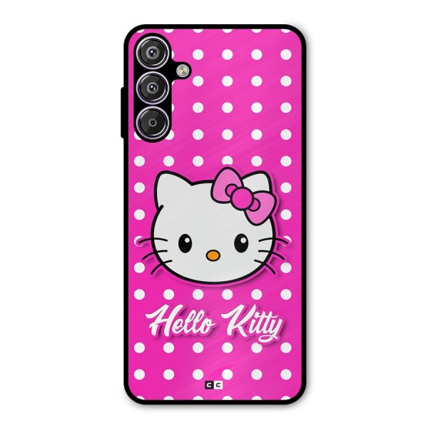 Baby Kitty Metal Back Case for Galaxy F15