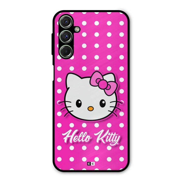 Baby Kitty Metal Back Case for Galaxy F34