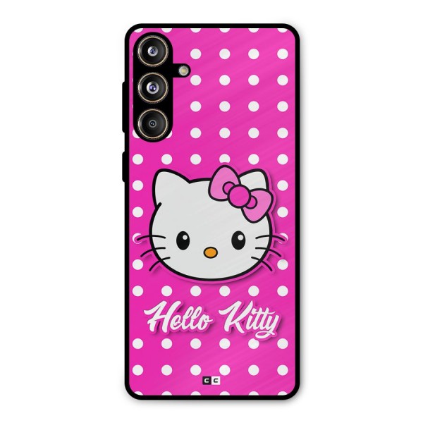 Baby Kitty Metal Back Case for Galaxy F55