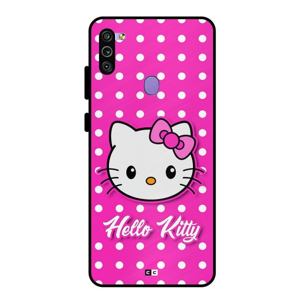 Baby Kitty Metal Back Case for Galaxy M11