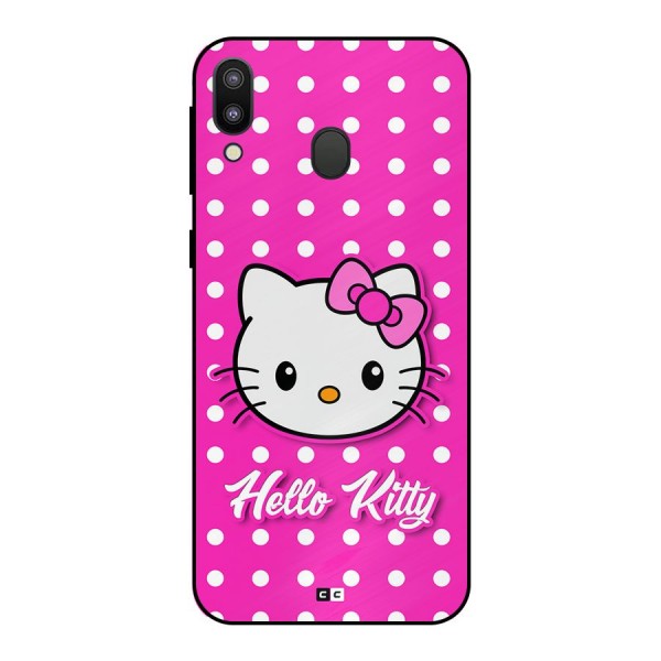 Baby Kitty Metal Back Case for Galaxy M20