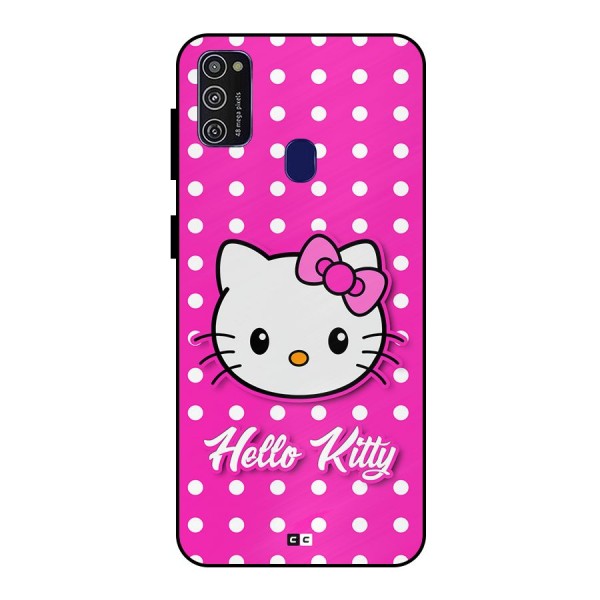 Baby Kitty Metal Back Case for Galaxy M21