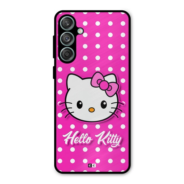 Baby Kitty Metal Back Case for Galaxy M55 5G