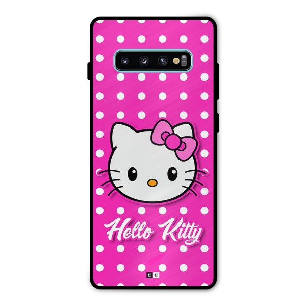 Baby Kitty Metal Back Case for Galaxy S10 Plus