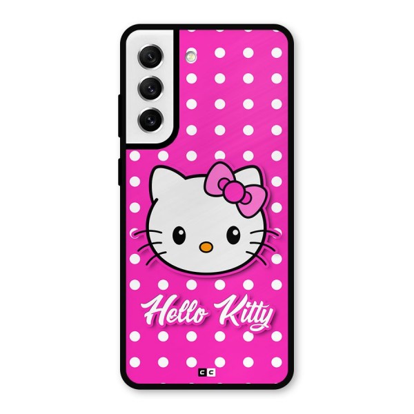 Baby Kitty Metal Back Case for Galaxy S21 FE 5G