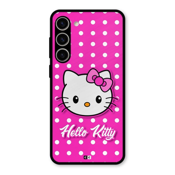 Baby Kitty Metal Back Case for Galaxy S23 Plus