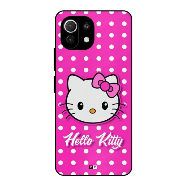 Baby Kitty Metal Back Case for Mi 11 Lite