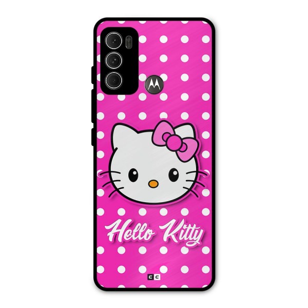 Baby Kitty Metal Back Case for Moto G60