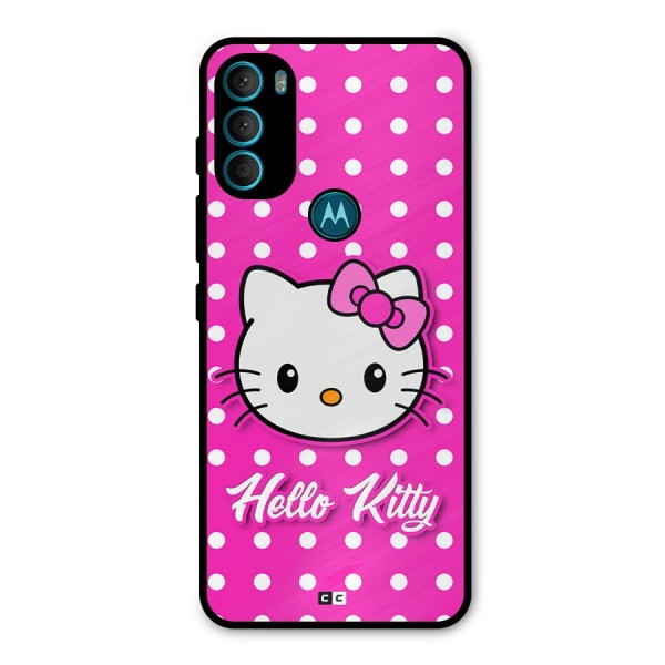 Baby Kitty Metal Back Case for Moto G71 5G