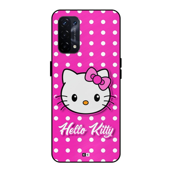 Baby Kitty Metal Back Case for Oppo A74 5G