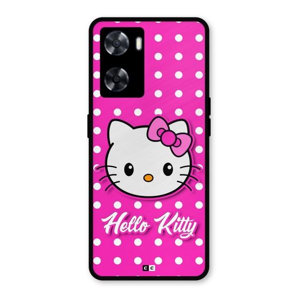 Baby Kitty Metal Back Case for Oppo A77