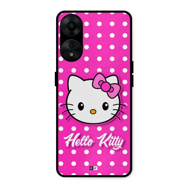 Baby Kitty Metal Back Case for Oppo A78 5G