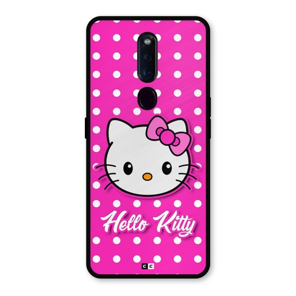 Baby Kitty Metal Back Case for Oppo F11 Pro