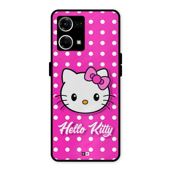 Baby Kitty Metal Back Case for Oppo F21 Pro 4G