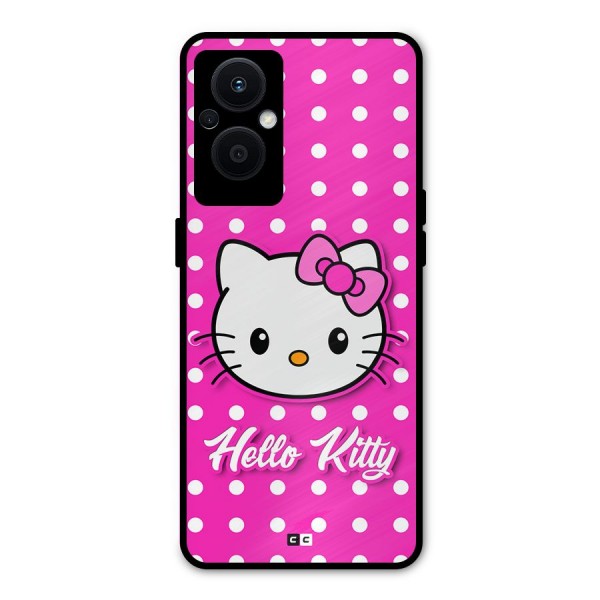 Baby Kitty Metal Back Case for Oppo F21 Pro 5G