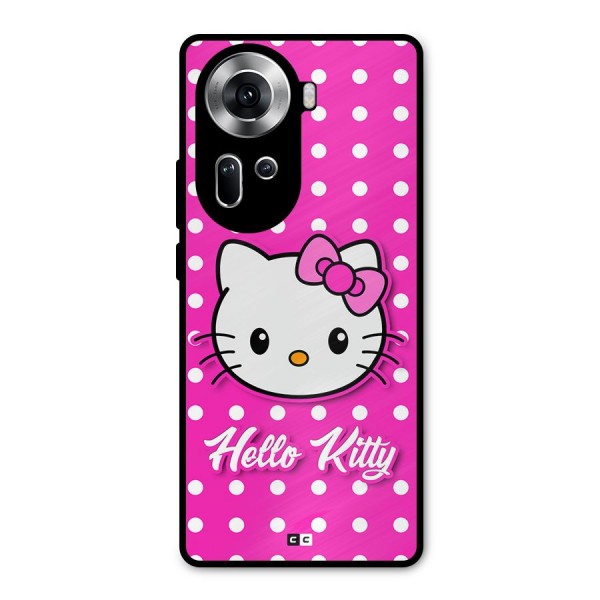 Baby Kitty Metal Back Case for Oppo Reno11 5G