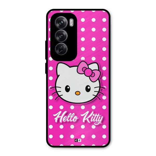 Baby Kitty Metal Back Case for Oppo Reno12 Pro