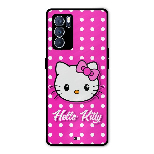 Baby Kitty Metal Back Case for Oppo Reno6 Pro 5G