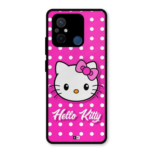 Baby Kitty Metal Back Case for Poco C55