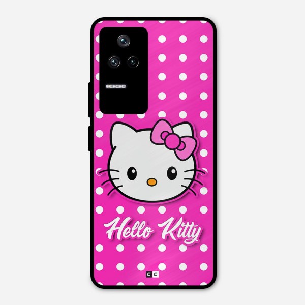 Baby Kitty Metal Back Case for Poco F4 5G