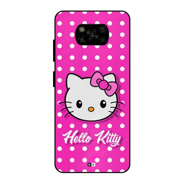 Baby Kitty Metal Back Case for Poco X3