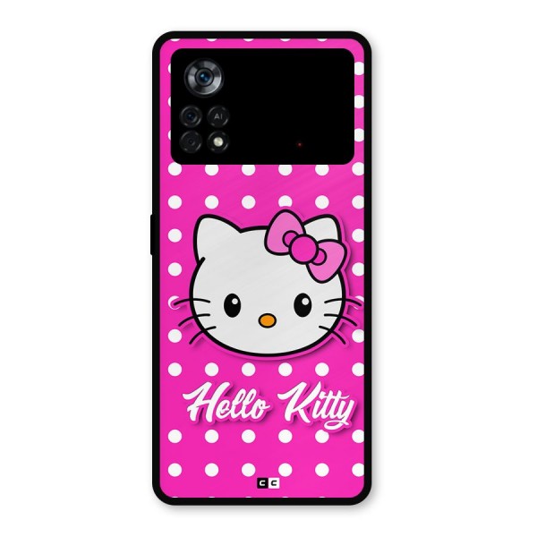 Baby Kitty Metal Back Case for Poco X4 Pro 5G