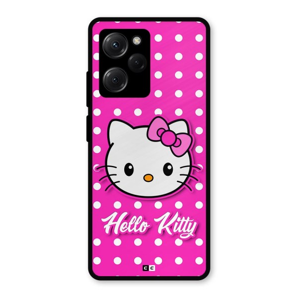 Baby Kitty Metal Back Case for Poco X5 Pro