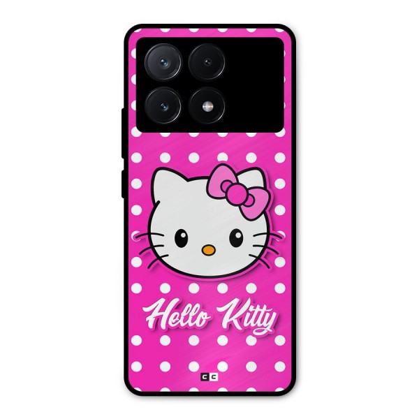 Baby Kitty Metal Back Case for Poco X6 Pro