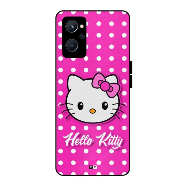 Baby Kitty Metal Back Case for Realme 9i 5G